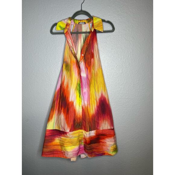 Josie Natori Radiant Tie Front Shirtdress - Picture 3 of 11